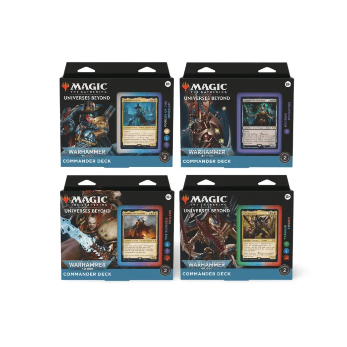 Universes Beyond: Warhammer 40.000 Commander Deck Display (4 Decks) – Bild 1