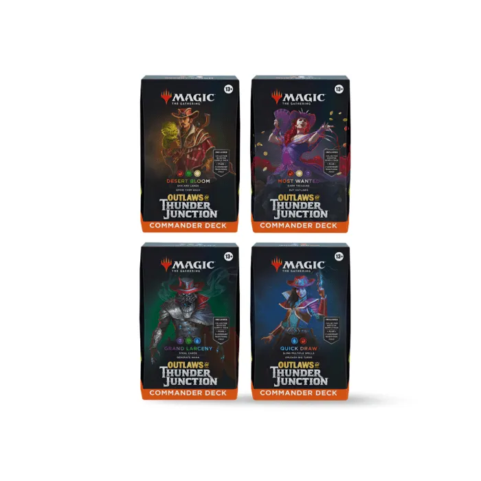 Outlaws of Thunder Junction Commander Deck Display (4 Decks) – Bild 1