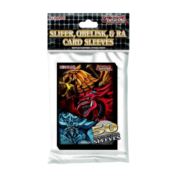 Yu-Gi-Oh! Sleeves Slifer, Obelisk, & Ra (50 Kartenhüllen) – Bild 1