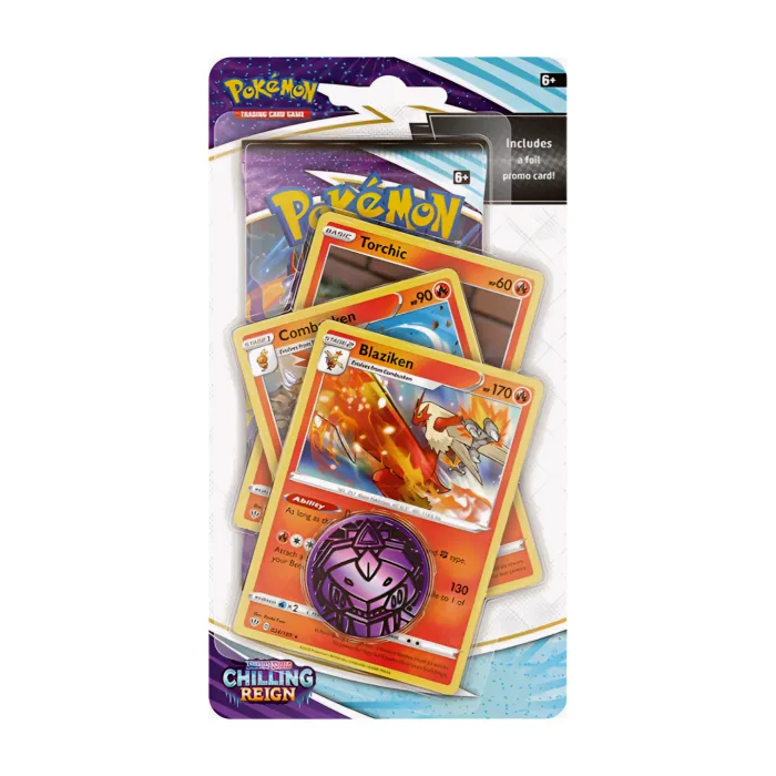 Pokémon Chilling Reign Decidueye Blister – 1 booster, 3 holo promo cards, coin & code, English sealed!