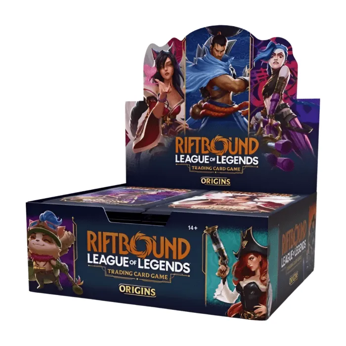 Riftbound League of Legends TCG Origins Booster Display with 24 booster packs – available at TcG Love