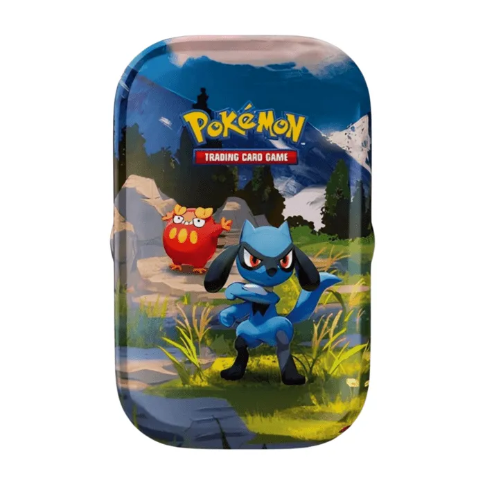 pokemon-mega-entwicklung-erhabene-helden-mini-tin-riolu-flampion-deutsch-sealed-tcg.jpg Pokémon Mega-Entwicklung Erhabene Helden Mini Tin Riolu & Flampion (deutsch), versiegelt und originalverpackt, zeigt Riolu und Flampion Artwork, Boosterpacks und Bildkarte.