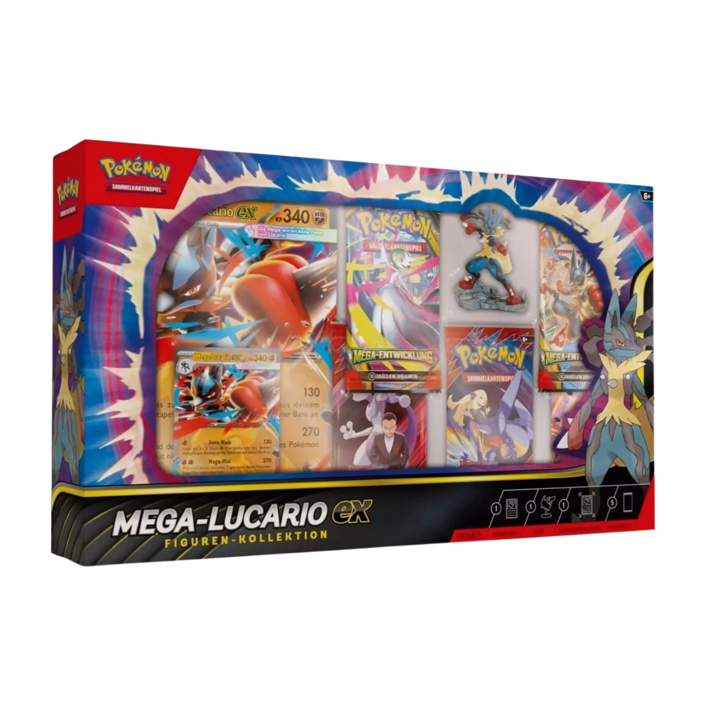 Pokémon Mega-Lucario-EX Figuren-Kollektion (Deutsch)