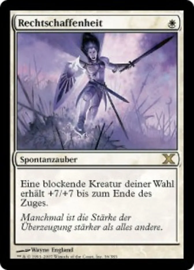 Rechtschaffenheit kaufen - Tenth Edition bei TcG Love