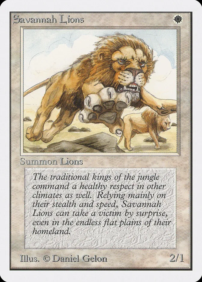 2ED-39-Savannah-Lions Savannah Lions kaufen - Unlimited Edition bei TcG Love