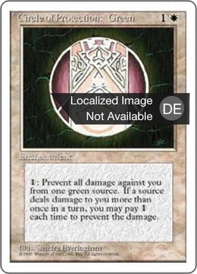 Schutzkreis gegen Grün kaufen - Fourth Edition bei TcG Love