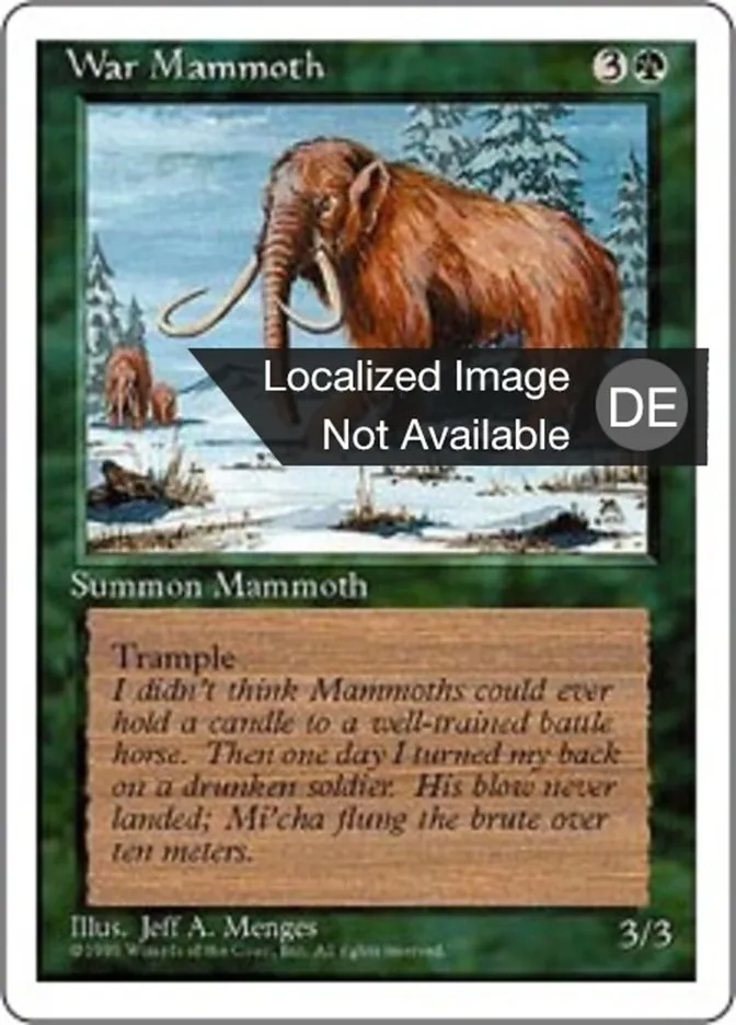 Kriegsmammut kaufen - Fourth Edition bei TcG Love
