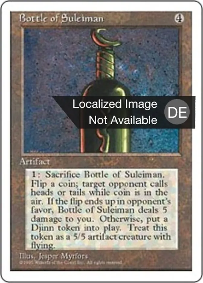 Suleimans Flasche kaufen - Fourth Edition bei TcG Love