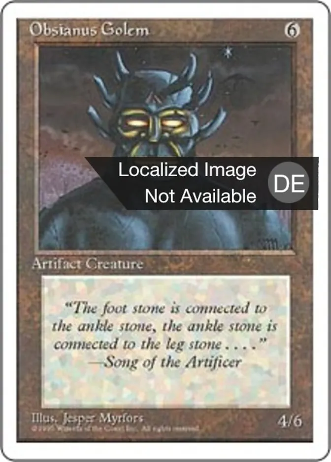 Obsidian-Golem kaufen - Fourth Edition bei TcG Love