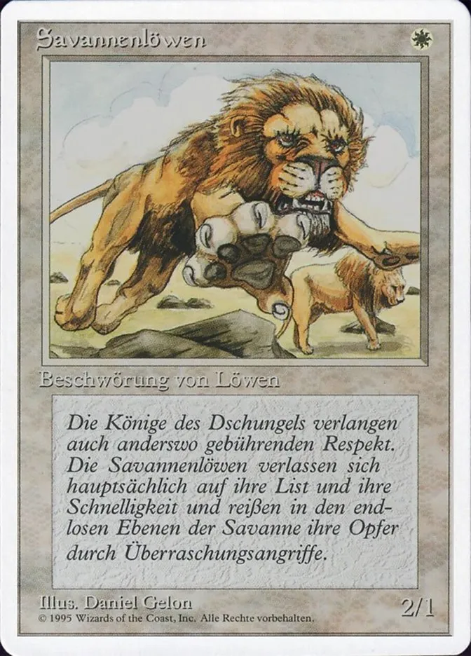 Savannenlöwen kaufen - Fourth Edition bei TcG Love