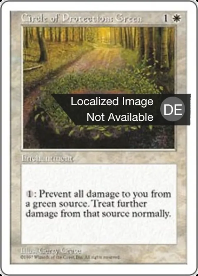 Schutzkreis gegen Grün kaufen - Fifth Edition bei TcG Love