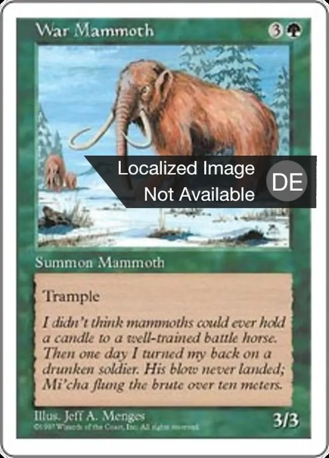 Kriegsmammut kaufen - Fifth Edition bei TcG Love