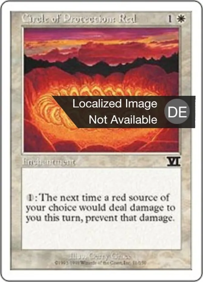 Schutzkreis gegen Rot kaufen - Classic Sixth Edition bei TcG Love