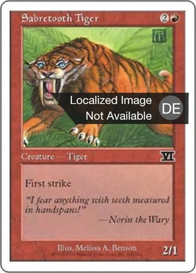 Säbelzahntiger kaufen - Classic Sixth Edition bei TcG Love