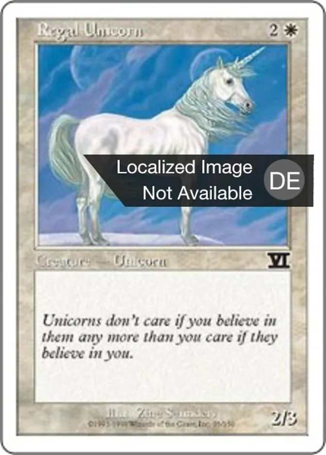 Nobles Einhorn kaufen - Classic Sixth Edition bei TcG Love