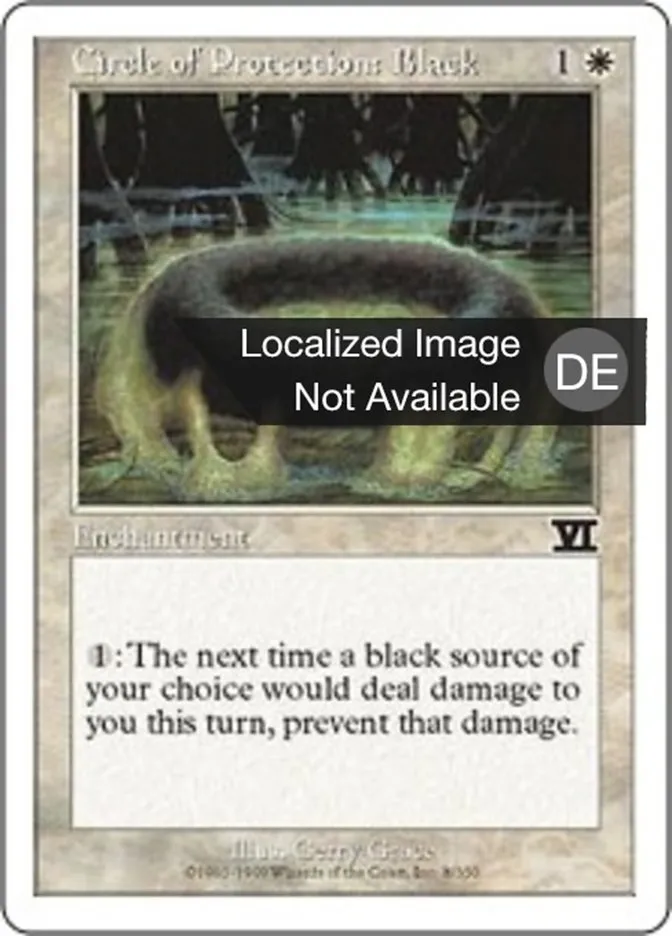 Schutzkreis gegen Schwarz kaufen - Classic Sixth Edition bei TcG Love