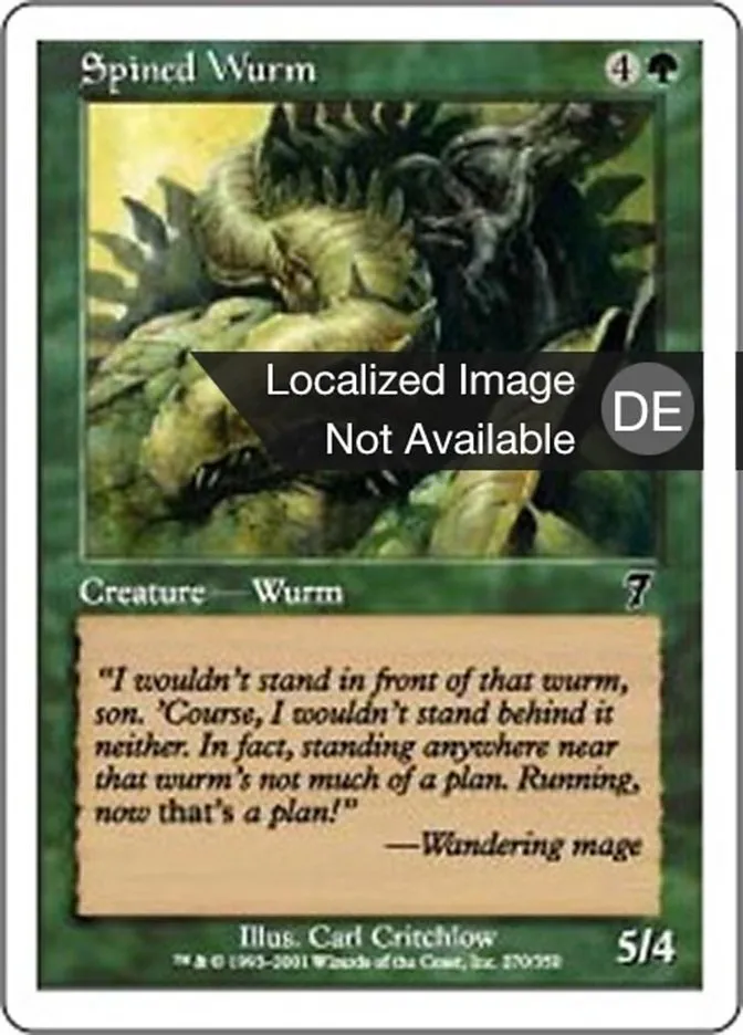 Gekrümmter Wurm kaufen - Seventh Edition bei TcG Love