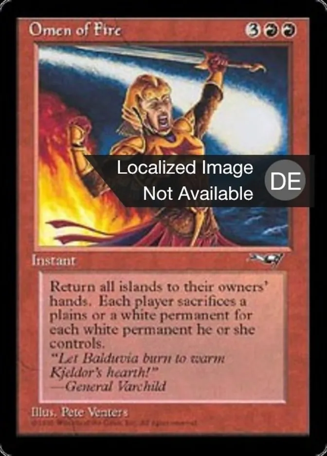 Feuriges Omen kaufen - Alliances bei TcG Love