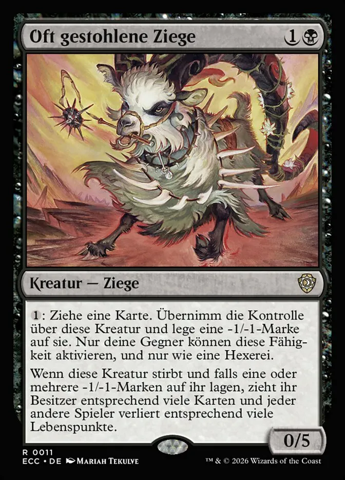 Oft gestohlene Ziege kaufen - Lorwyn Eclipsed Commander bei TcG Love