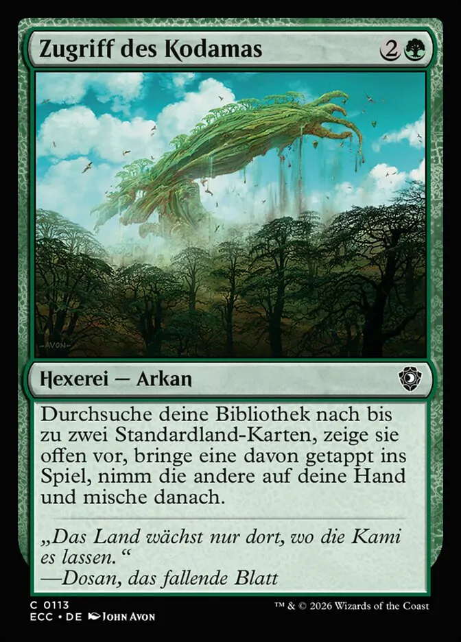 Zugriff des Kodamas kaufen - Lorwyn Eclipsed Commander bei TcG Love