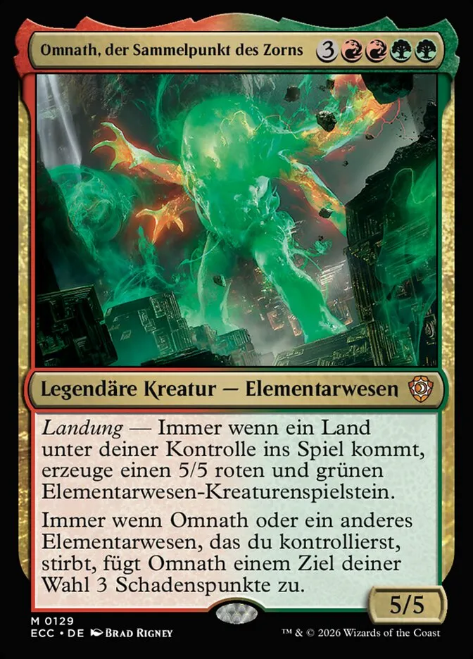 Omnath, der Sammelpunkt des Zorns kaufen - Lorwyn Eclipsed Commander bei TcG Love