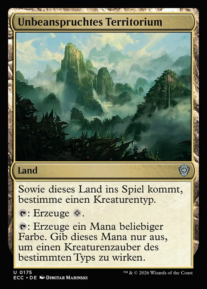 Unbeanspruchtes Territorium kaufen - Lorwyn Eclipsed Commander bei TcG Love