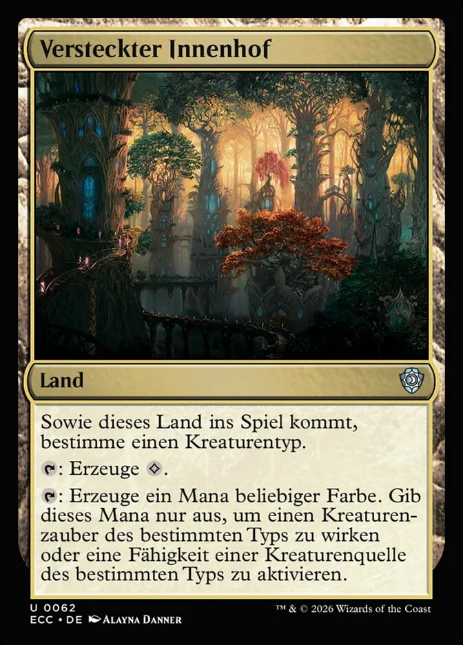 Versteckter Innenhof kaufen - Lorwyn Eclipsed Commander bei TcG Love