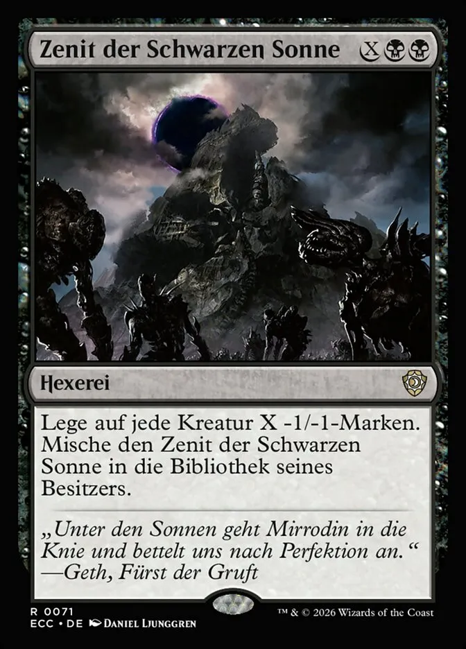 Zenit der Schwarzen Sonne kaufen - Lorwyn Eclipsed Commander bei TcG Love