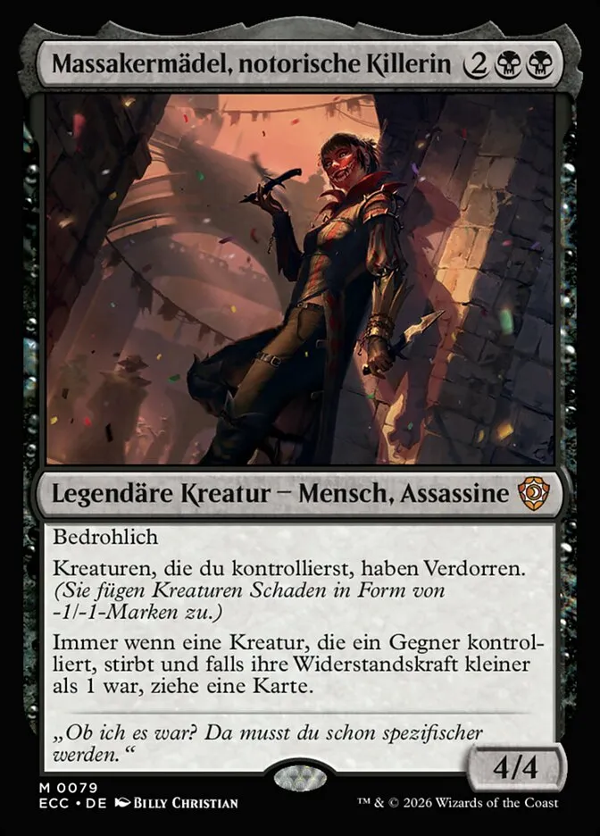 Massakermädel, notorische Killerin kaufen - Lorwyn Eclipsed Commander bei TcG Love