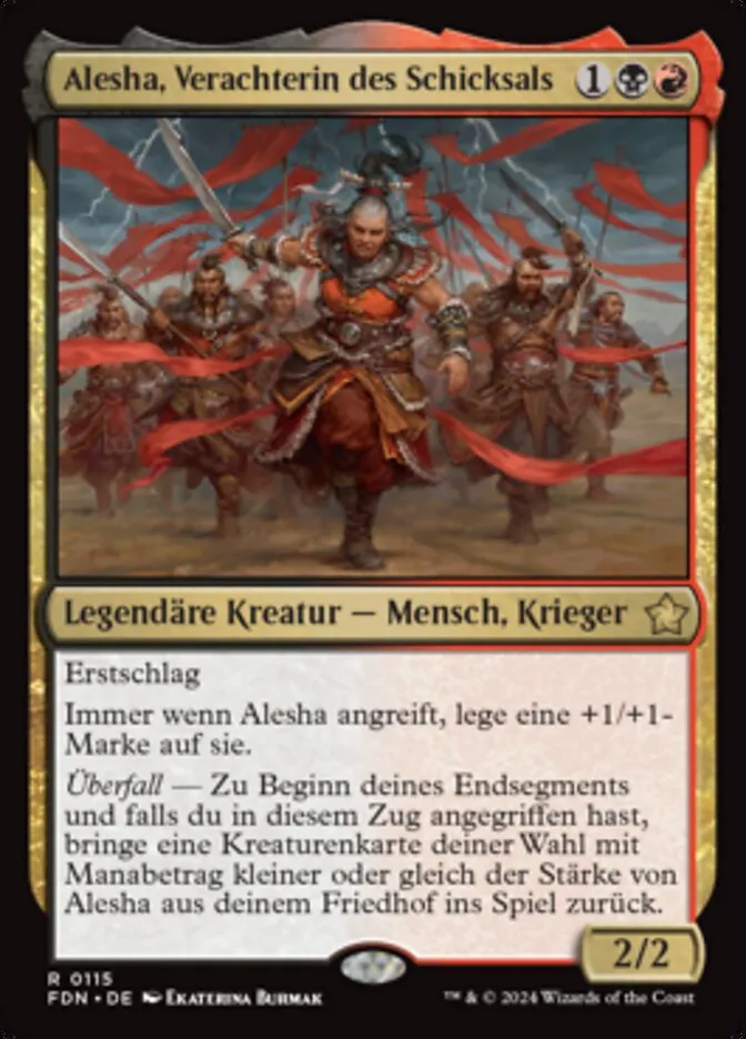 FDN-115-Alesha--Verachterin-des-Schicksals-de Alesha, Verachterin des Schicksals kaufen - Foundations bei TcG Love