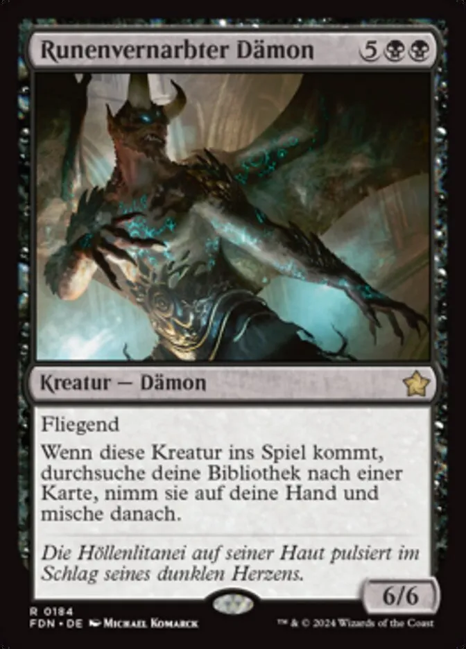 FDN-184-Runenvernarbter-D-mon-de Runenvernarbter Dämon kaufen - Foundations bei TcG Love