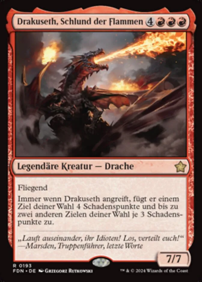 FDN-193-Drakuseth--Schlund-der-Flammen-de Drakuseth, Schlund der Flammen kaufen - Foundations bei TcG Love