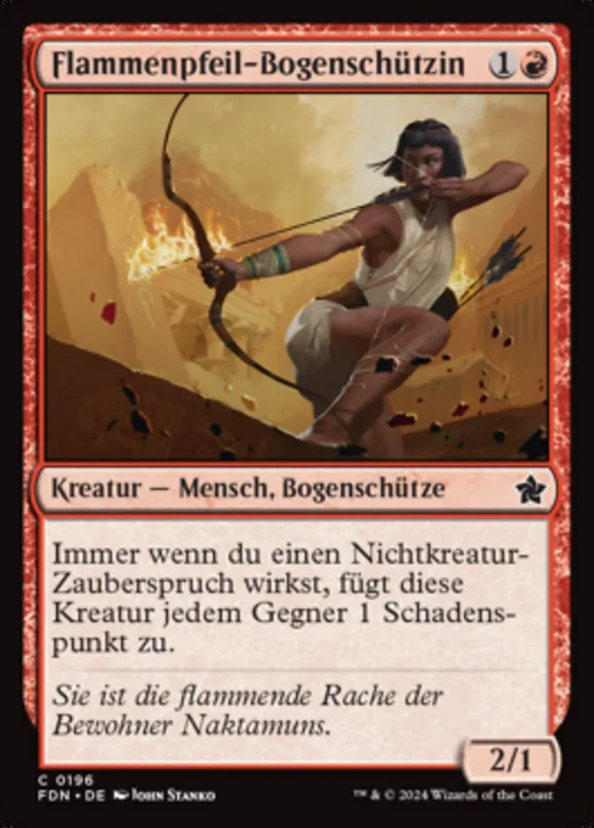 Flammenpfeil-Bogenschützin kaufen - Foundations bei TcG Love