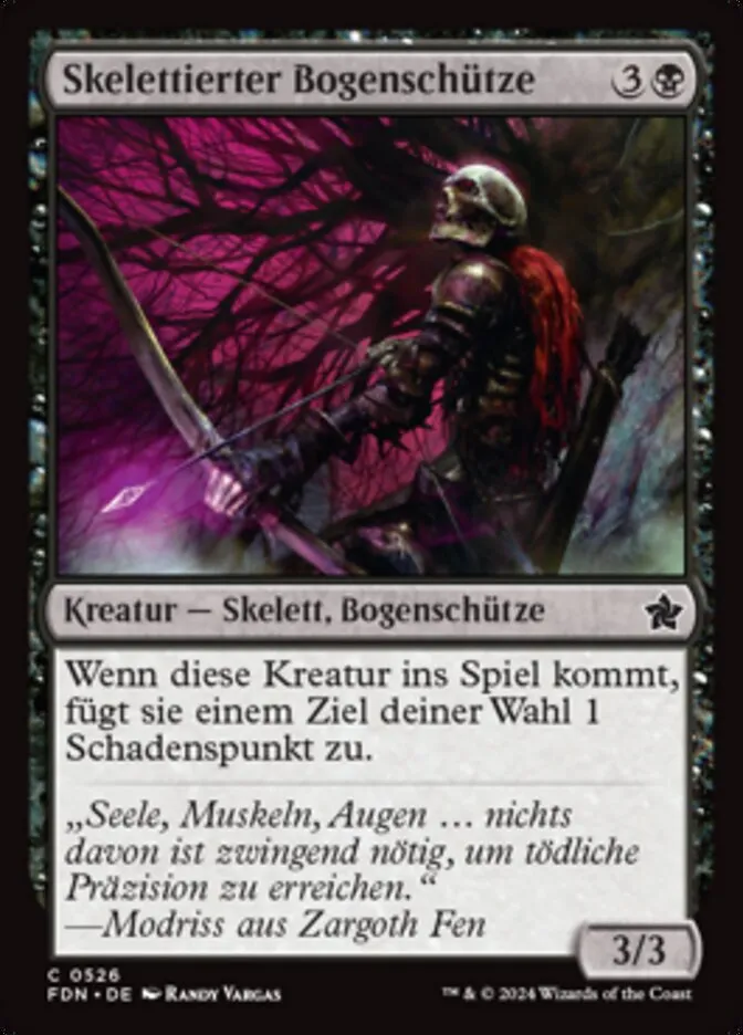 Skelettierter Bogenschütze kaufen - Foundations bei TcG Love