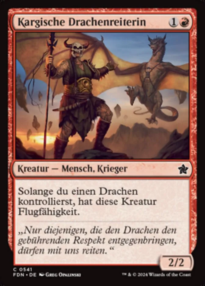 Kargische Drachenreiterin kaufen - Foundations bei TcG Love