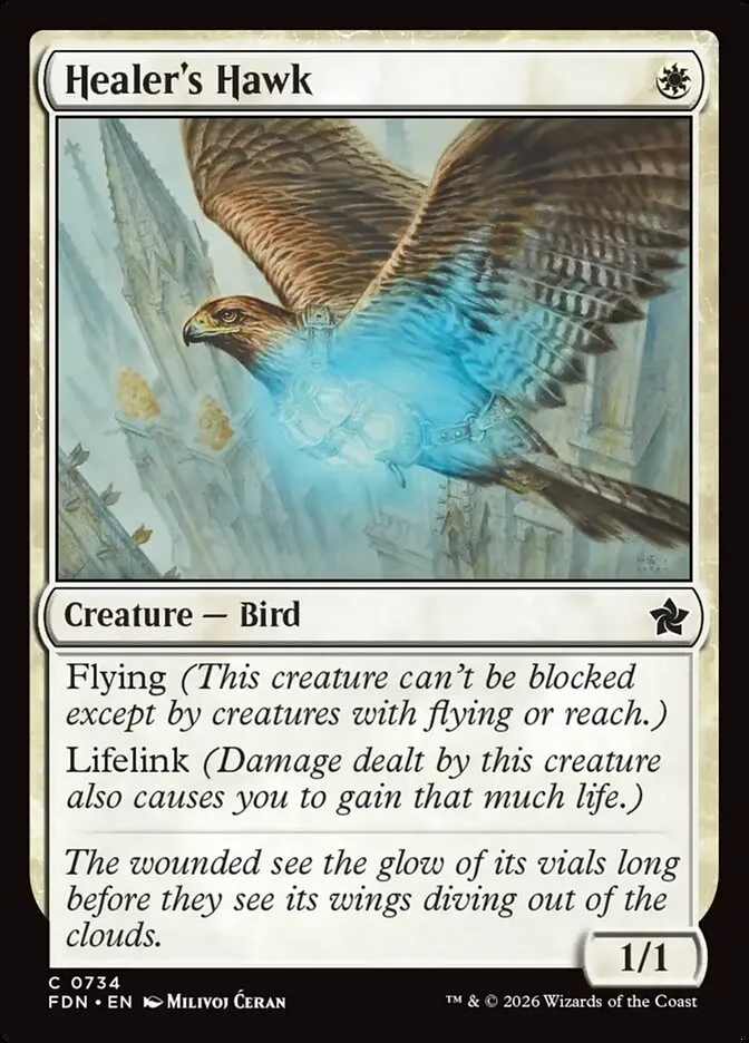 FDN-734-Healer-s-Hawk Healer's Hawk kaufen - Foundations bei TcG Love