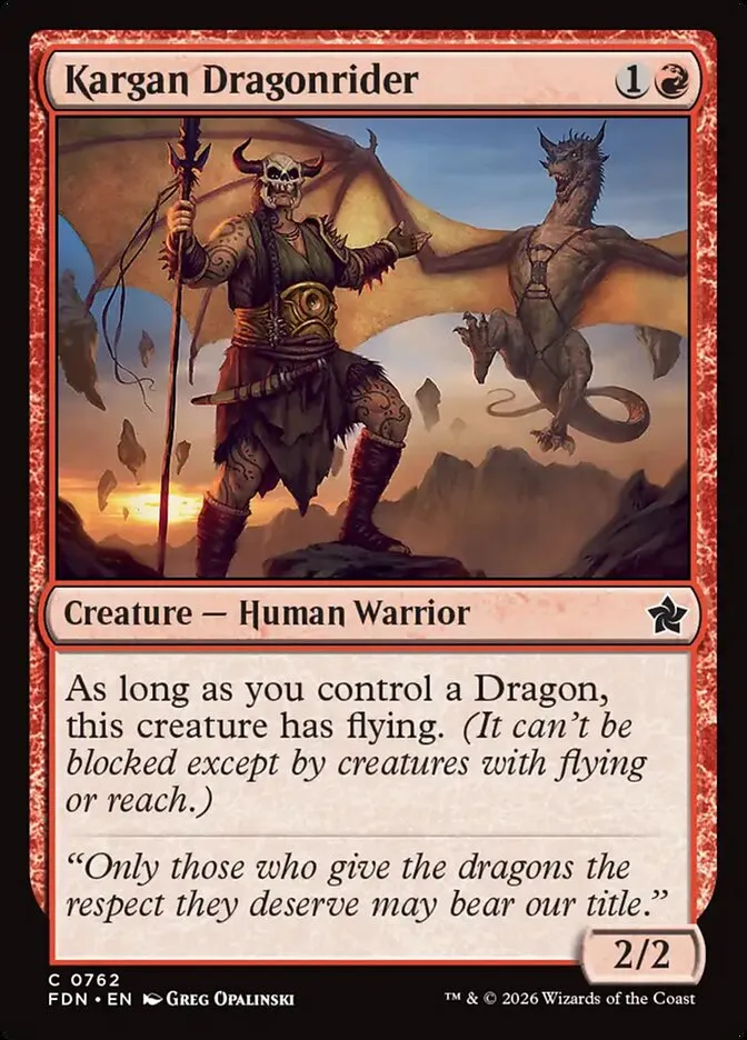 Kargan Dragonrider kaufen - Foundations bei TcG Love