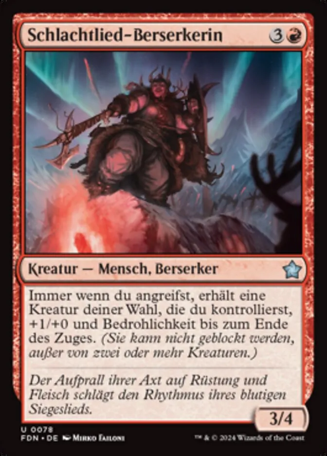 FDN-78-Schlachtlied-Berserkerin-de Schlachtlied-Berserkerin kaufen - Foundations bei TcG Love