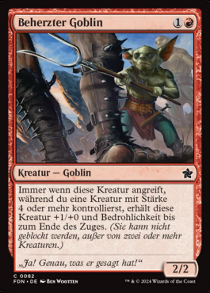 Beherzter Goblin kaufen - Foundations bei TcG Love