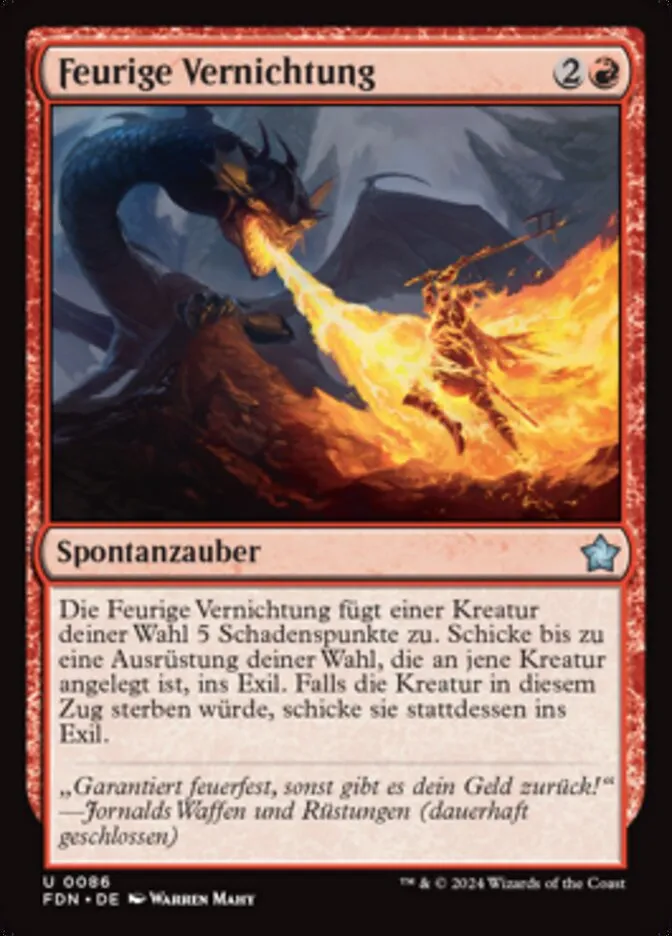 Feurige Vernichtung kaufen - Foundations bei TcG Love