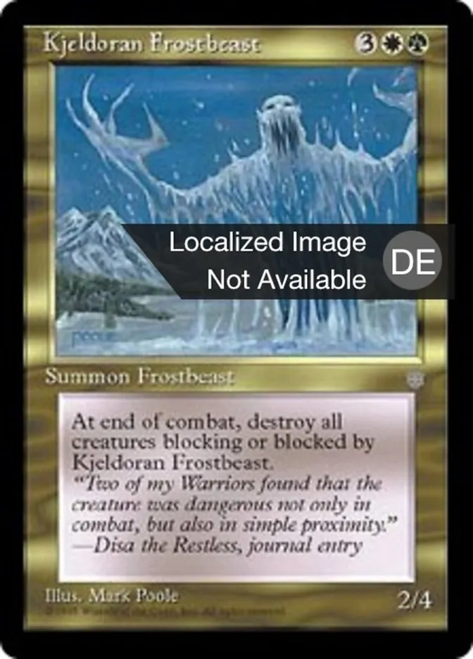 Kjeldoranische Frostbestie kaufen - Ice Age bei TcG Love