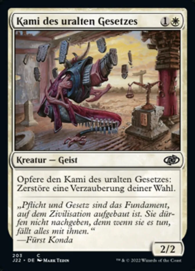 J22-203-Kami-des-uralten-Gesetzes-de Kami des uralten Gesetzes kaufen - Jumpstart 2022 bei TcG Love