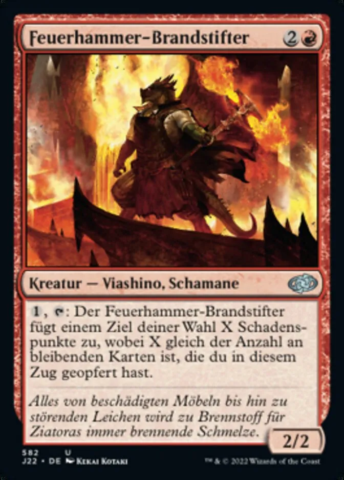 J22-582-Feuerhammer-Brandstifter-de Feuerhammer-Brandstifter kaufen - Jumpstart 2022 bei TcG Love