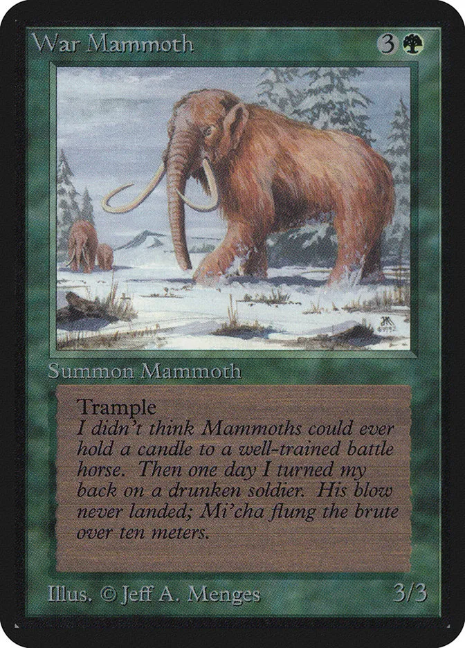 War Mammoth kaufen - Limited Edition Alpha bei TcG Love