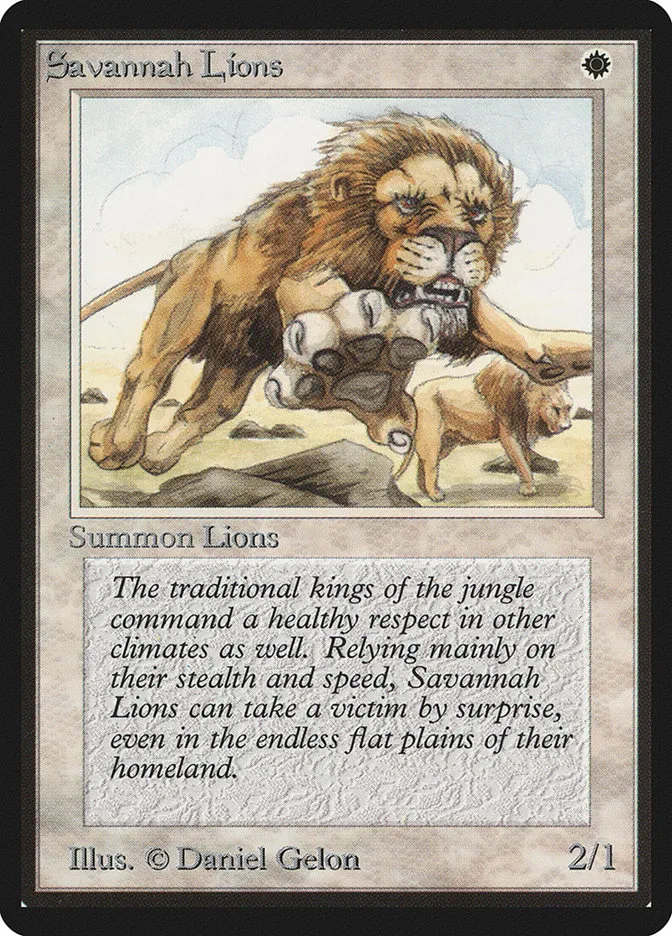 LEB-39-Savannah-Lions Savannah Lions kaufen - Limited Edition Beta bei TcG Love