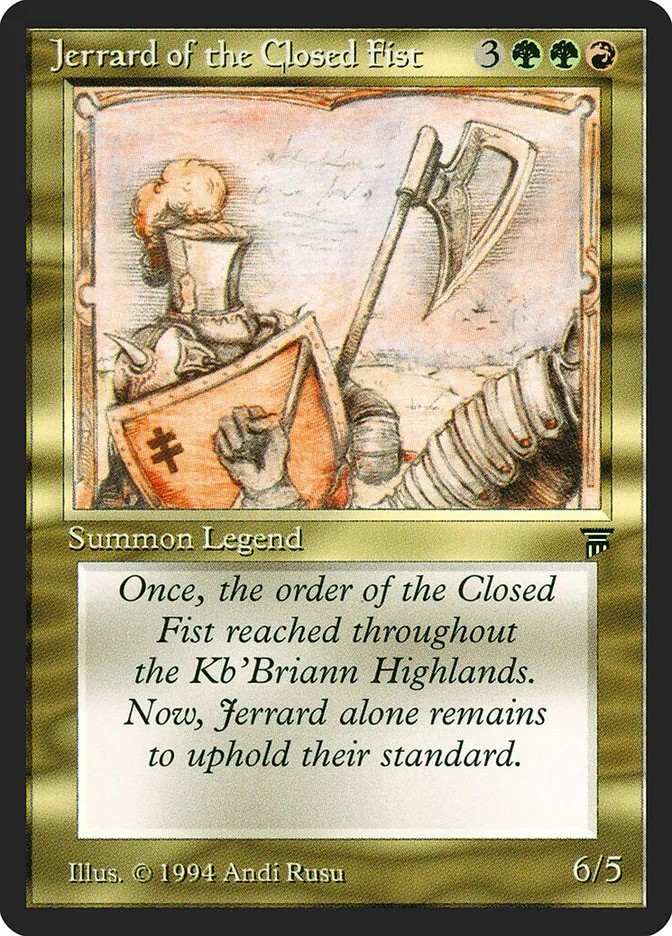 Jerrard of the Closed Fist kaufen - Legends bei TcG Love