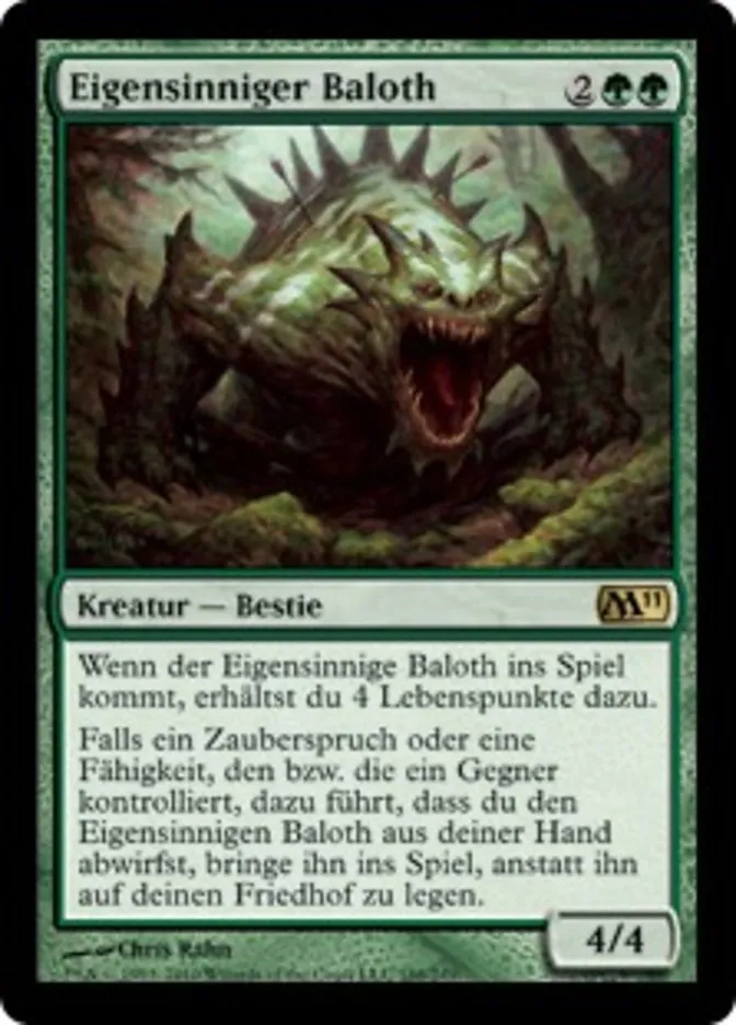 Eigensinniger Baloth kaufen - Magic 2011 bei TcG Love