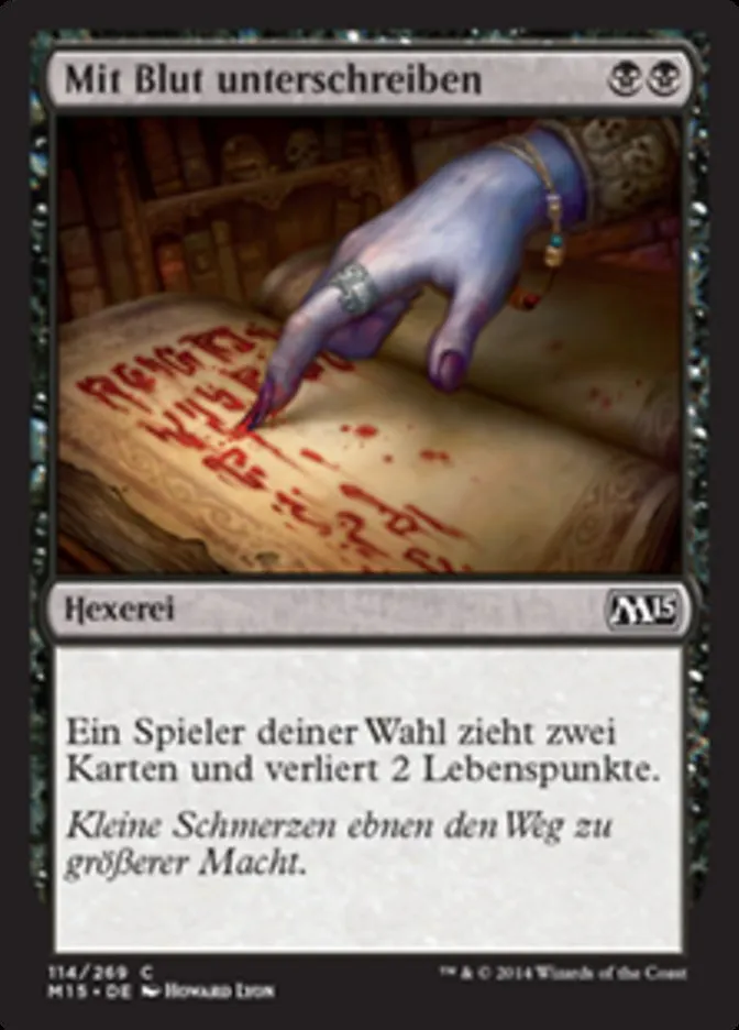 Mit Blut unterschreiben kaufen - Magic 2015 bei TcG Love