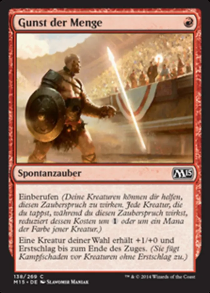 Gunst der Menge kaufen - Magic 2015 bei TcG Love