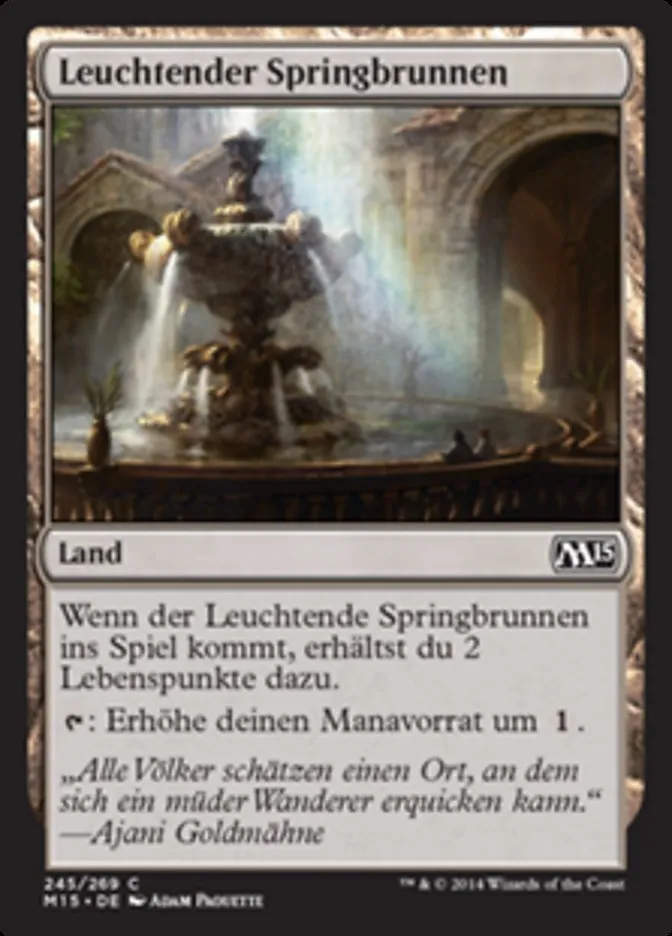 Leuchtender Springbrunnen kaufen - Magic 2015 bei TcG Love
